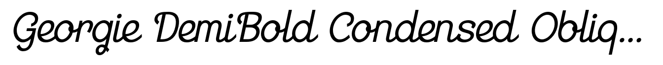 Georgie DemiBold Condensed Oblique image